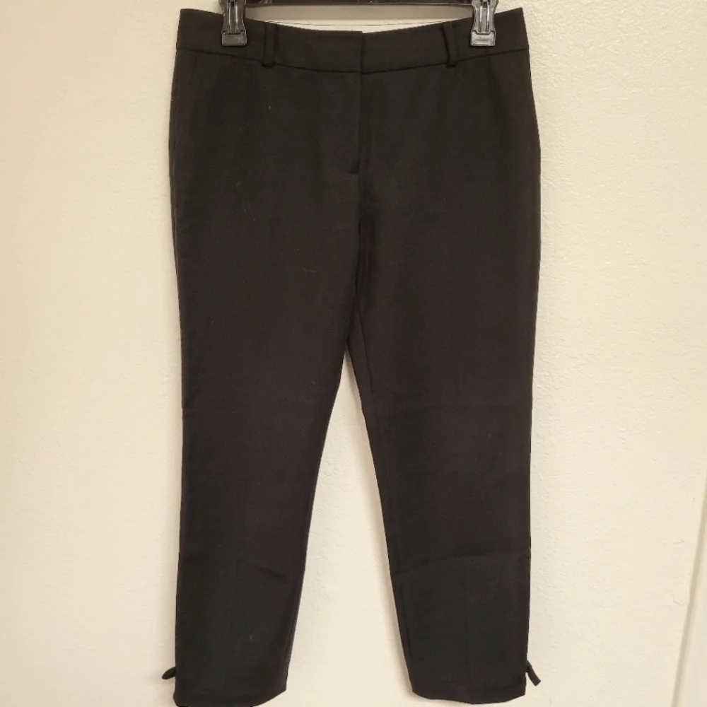 Kate Spade Black Ankle Pants With Bows